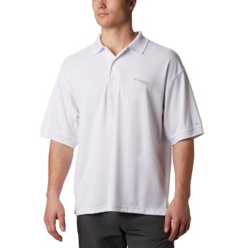 Pánské Polo Columbia PFG Perfect Cast Bílé IASZUJ756